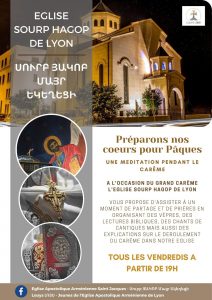Vêpres de carême à l'église arménienne Saint Jacques de Lyon